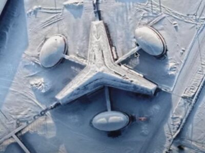 Уфолог случайно обнаружил в Арктике российскую базу и принял ее за ангар для НЛО 20 08854789