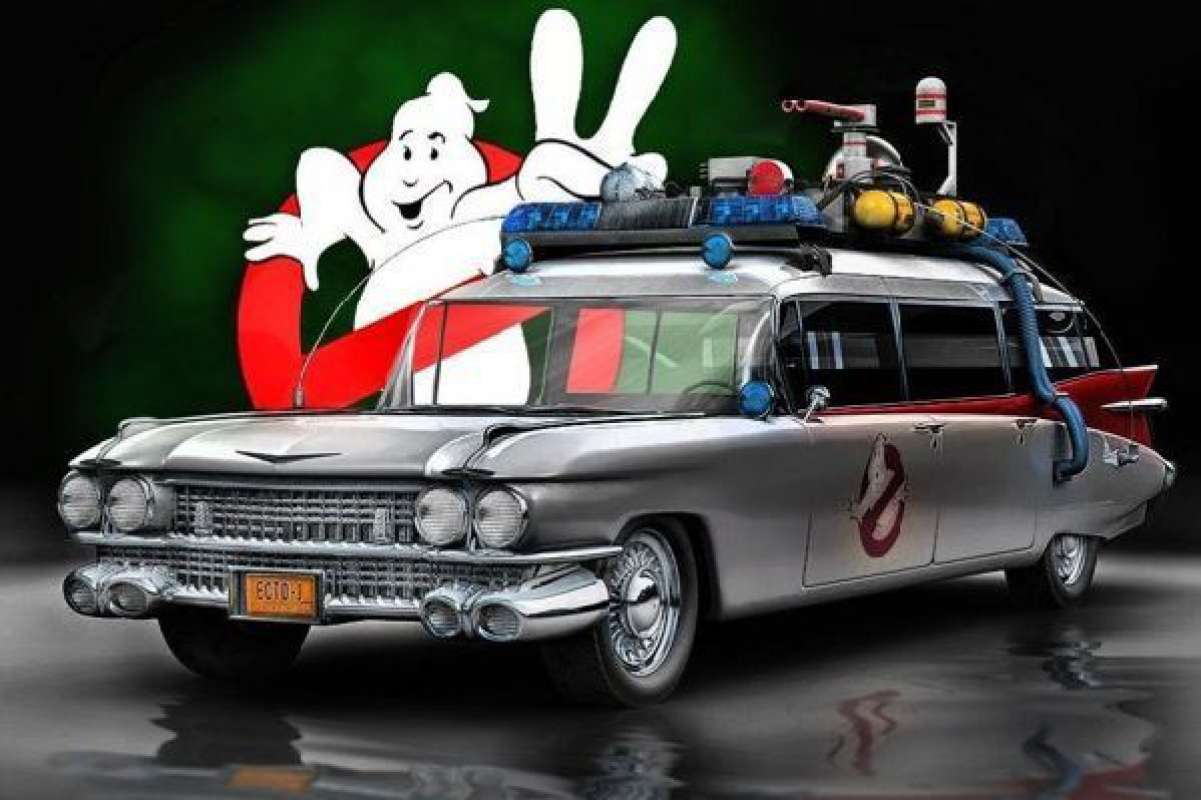 Звук охотники за привидениями. Cadillac Ecto-1. Cadillac Ecto-1 GHOSTBUSTERS. Кадиллак гостбастерс. Cadillac Miller-Meteor 1959 GHOSTBUSTERS Ecto-1.