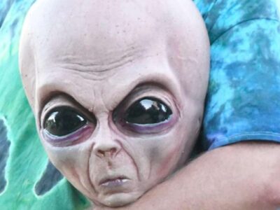 Американка встретилась с настоящим пришельцем лицом к лицу, сняла его на камеру и показала видео в Сети 22 4636