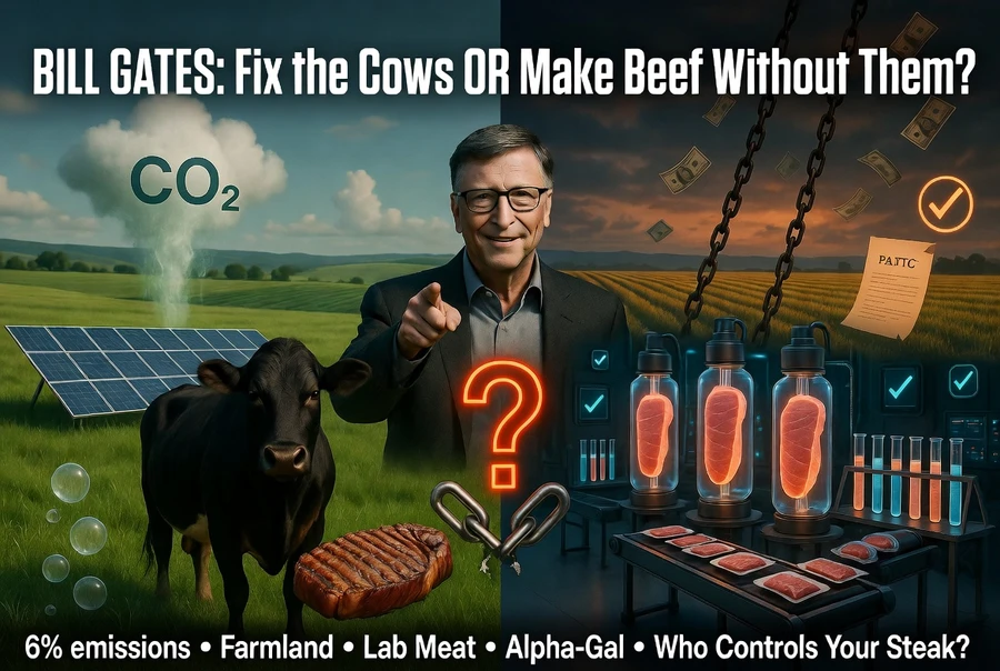Билл Гейтс коровы 6% выбросов: lab meat, контроль и альфа-гал 2026 18 s70942930